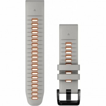 Ремешок GARMIN EPIXPRO (G2) 22MM QUICKFIT GRY/EMBRORNG SILCN BND