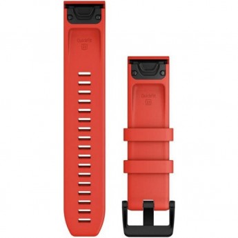 Ремешок GARMIN QUICKFIT 22MM BAND LASER RED WITH BLACK STAINLESS STEEL HARDWARE Ремешок GARMIN QUICKFIT 22MM BAND LASER RED WITH BLACK STAINLESS STEEL HARDWARE