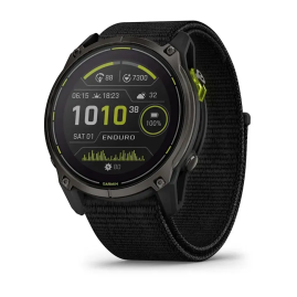 Смарт-часы GARMIN ENDURO 3 с черным нейлоновым ремешком