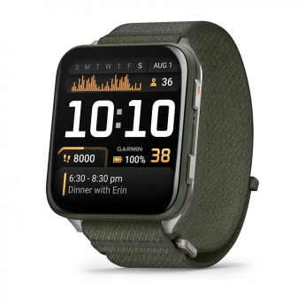 Смарт-часы GARMIN VENU X1 мховый титан с мховым нейлоновым ремешком ComfortFit